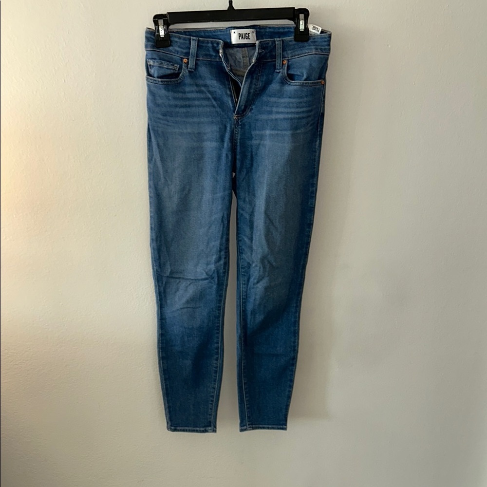 PAIGE Blue Skinny Jeans Medium Wash